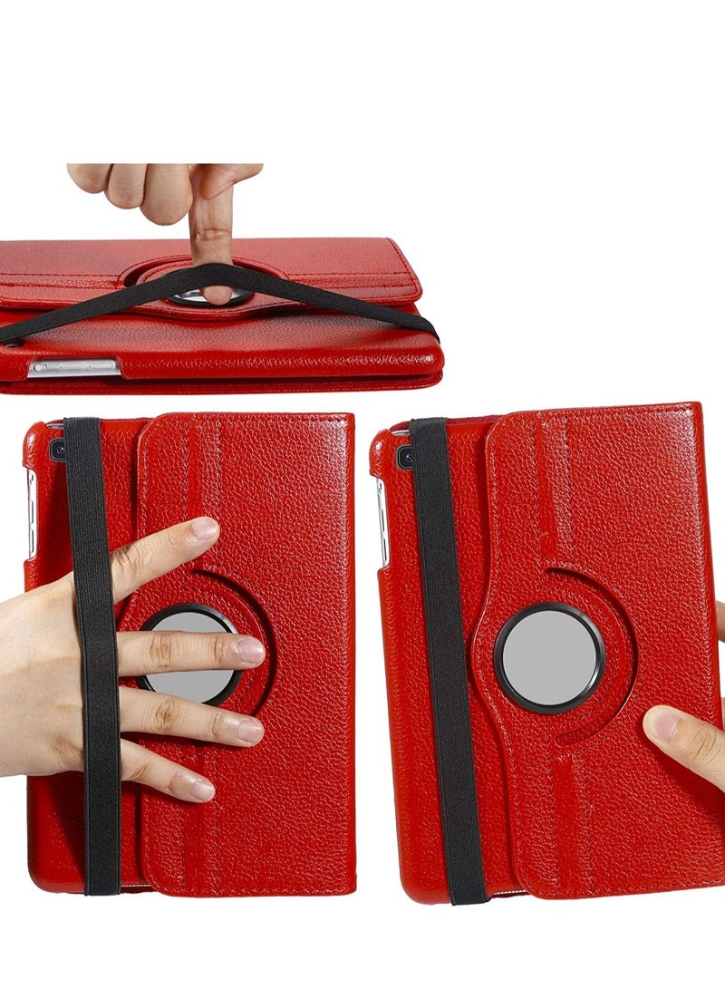 HuHa Rotating Case for Samsung Galaxy Tab A 8.0 2019 Without S Pen Model (SM-T290 Wi-Fi, SM-T295 LTE), Premium PU Leather 360 Degree Stand Cover with Auto Wake/Sleep Function(Red)  - Image 2