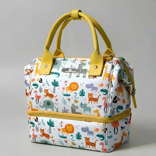StarAndDaisy Bag for Mothers for Travel, Newborn Baby Diaper Bags with Insuleted Compartment & Multiple Pockets, 12 Liter Enhanced Capacity, Aesthetically Handcrafted with Love & Cuteness - Image 1