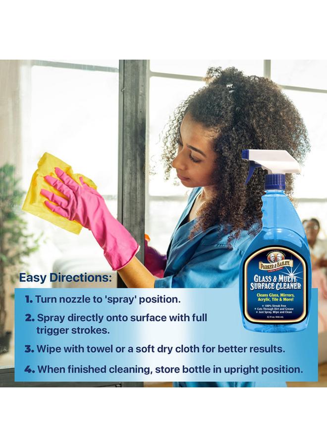 Parker & Bailey Glass and Multipurpose SurfCleaner Spray Blue 32oz 300014 - Image 3