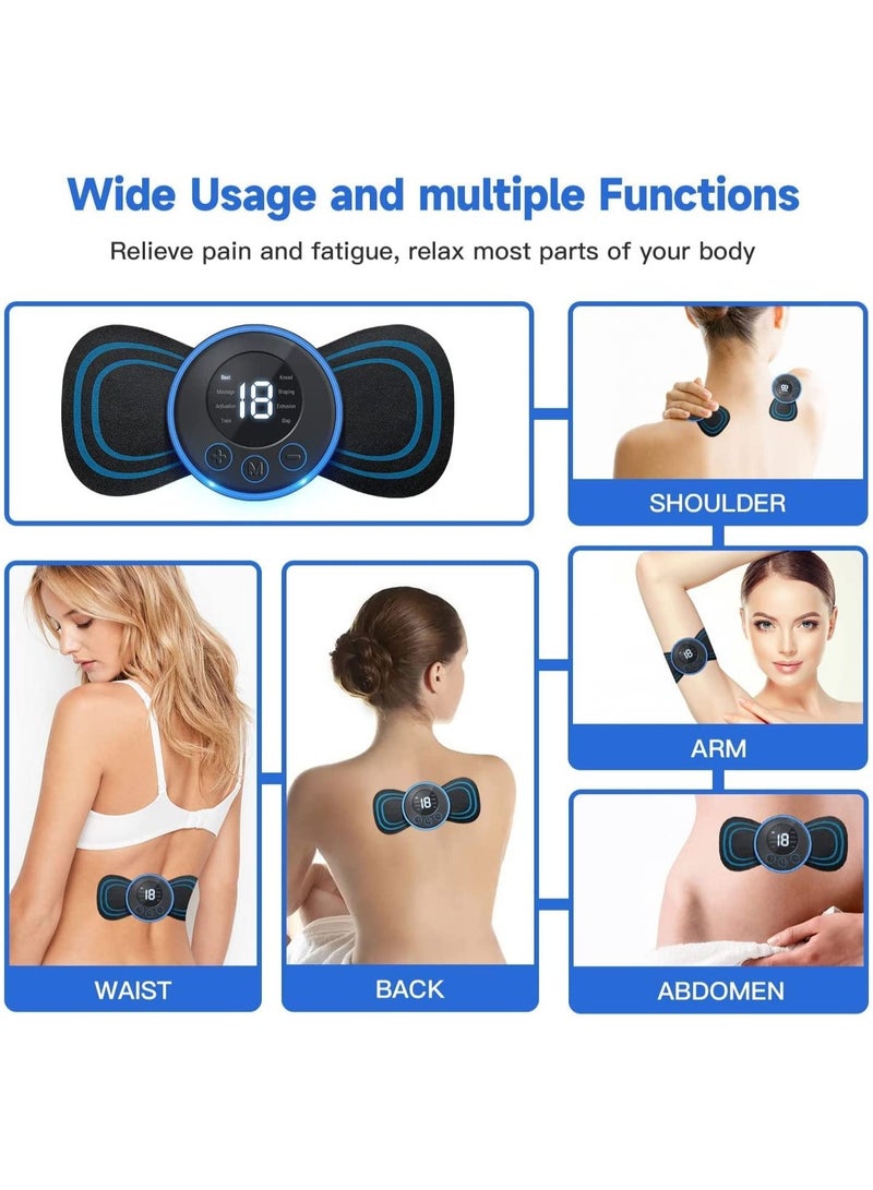 Body Massager,Wireless Portable Neck Massager with 8 Modes and 19 Strength Levels Rechargeable Pain Relief EMS Massage Machine for Shoulder,Arms,Legs - Image 3