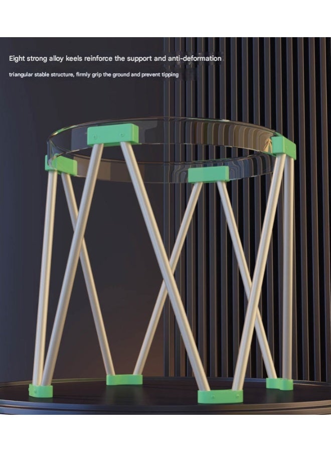 حوض استحمام متعدد الاستخدامات للأطفال قابل للطي مع فتحة تصريف، حوض استحمام دائري محمول للسباحة، سهل الطي والتخزين، مناسب للأطفال والبالغين. - Image 3