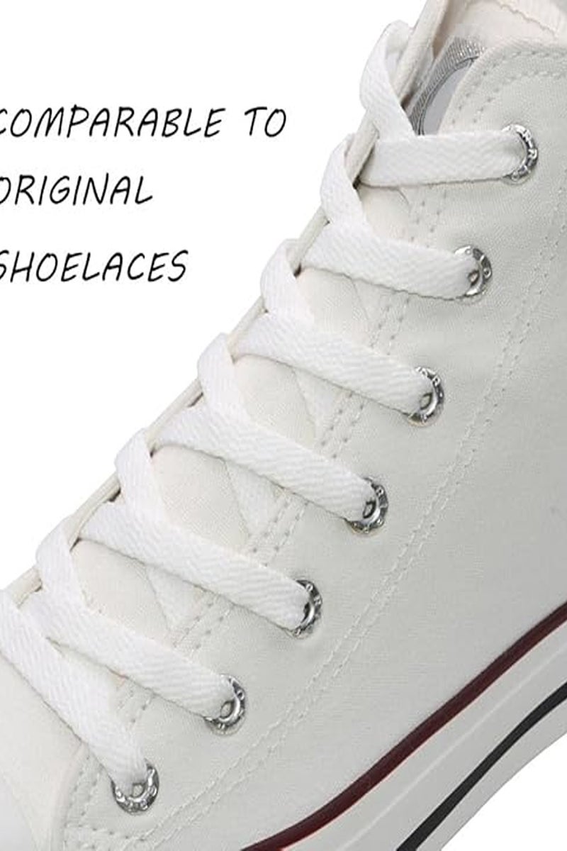 هيروكس أربطة أحذية رياضية زوج واحد من أربطة الأحذية الرياضية للرجال والنساء (أبيض) - Image 2