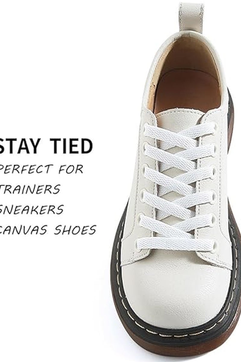 هيروكس أربطة أحذية رياضية زوج واحد من أربطة الأحذية الرياضية للرجال والنساء (أبيض) - Image 3