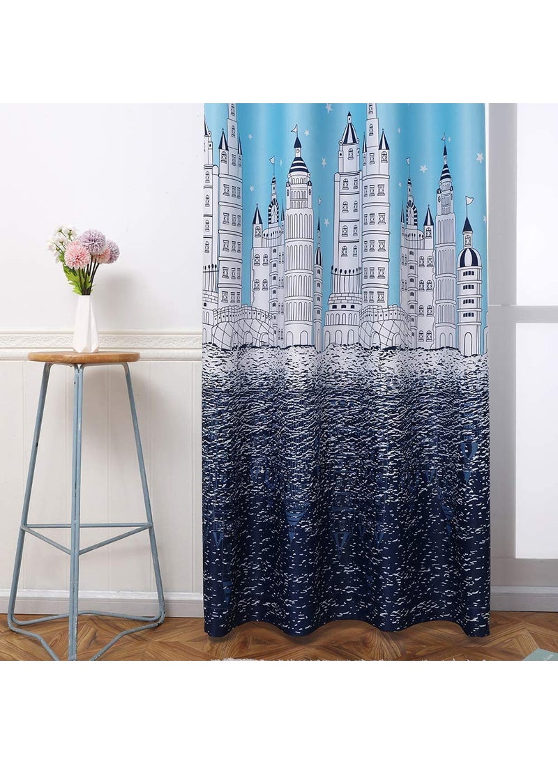 Cvr - CVR Home Decore 3D Printed Beautifully Desgin Digital Printed Polyester Fabric Curtainss Pack of 2 Curtains with Eyelet Ring for Window 5 feet 4 x 5 WindowY110 - Image 1