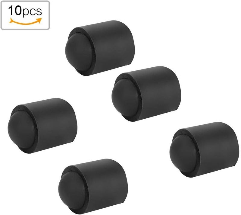 woobles Pool Cue Cap, Pool Cue Tip Rubber Cover Billiards Cues Stick Protection Cap (10pcs)-Black - Image 5