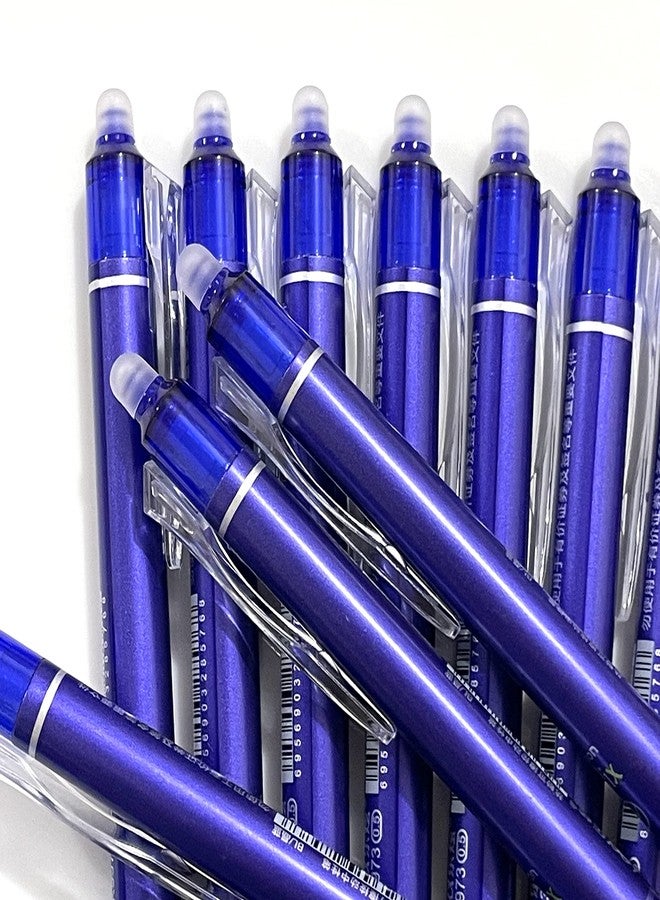 sencoo 12 pack Erasable Blue Gel Pens Retractable Erasable Blue Ink Rollerball Pens Students Stationery Office Pens School Prize Girl Gift Pens - Image 3