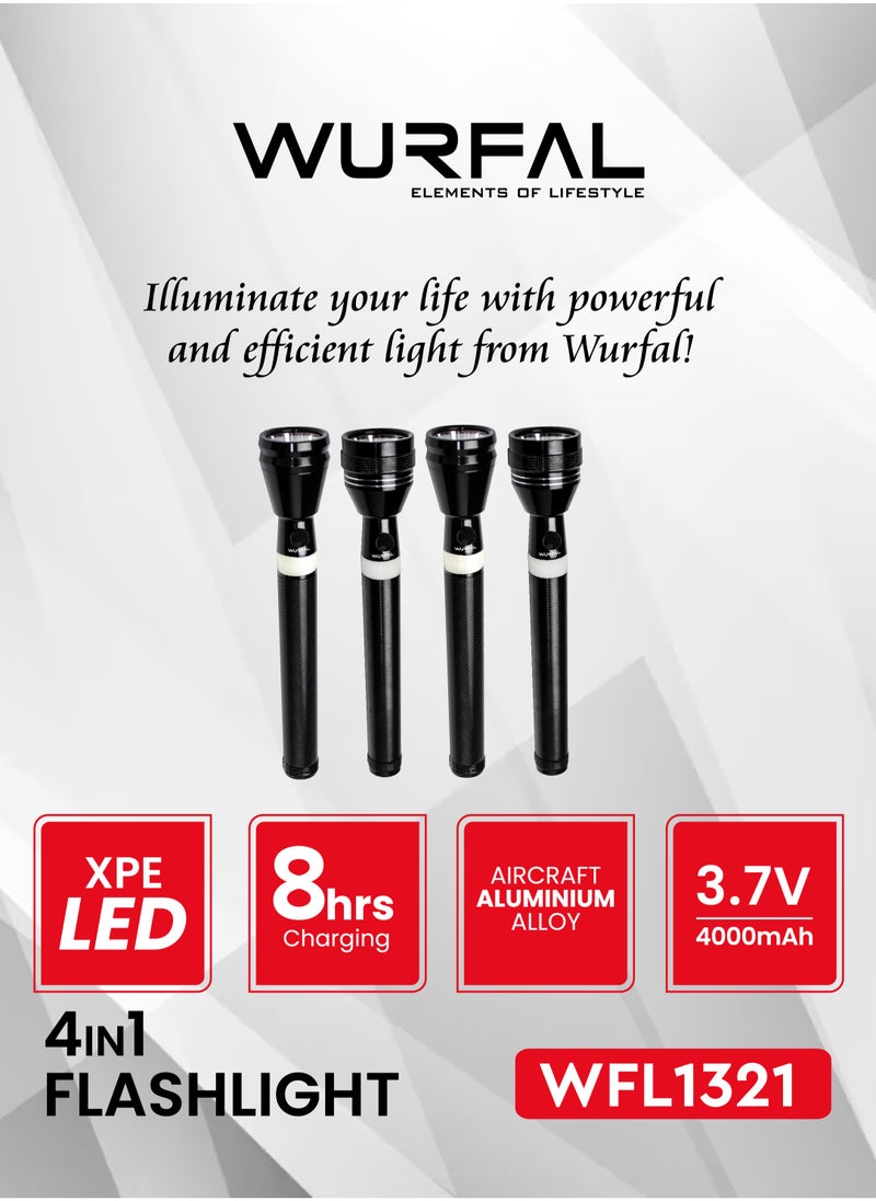 WURFAL 4 In 1 LED Flashlight