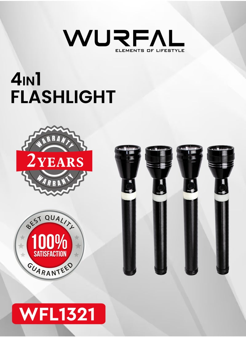 WURFAL 4 In 1 LED Flashlight
