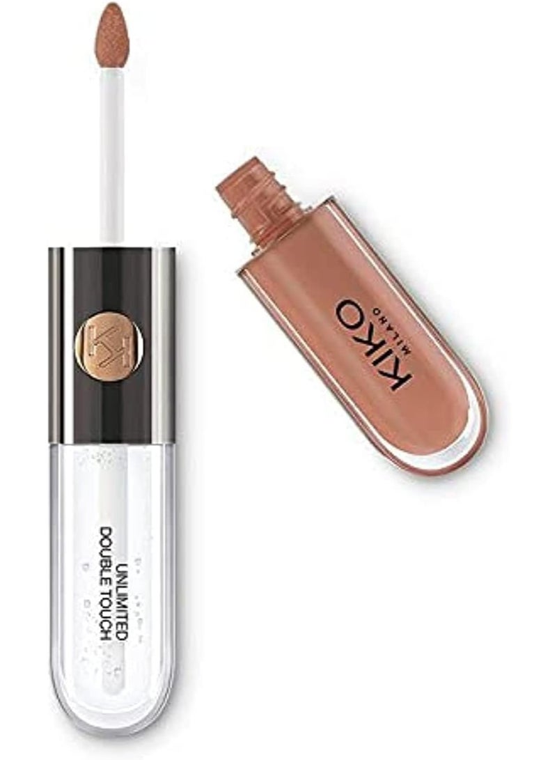KIKO Milano Unlimited Double Touch Liquid Lipstick – Shade 103 Natural Rose, Long-Lasting Transfer-Resistant Lip Color - Image 1