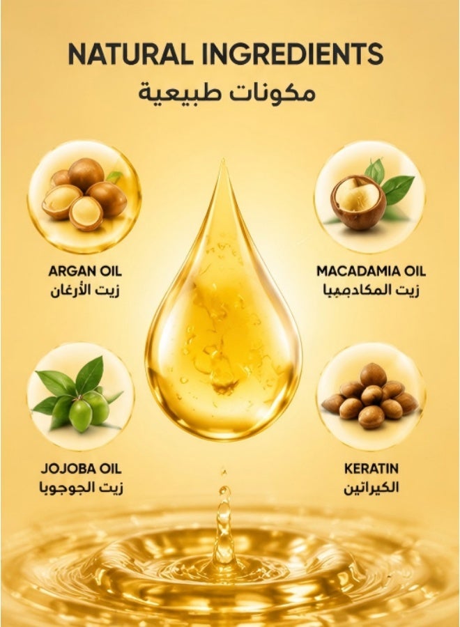 Kormesic قناع شعر كيراتين برازيلي 350غ تغذية عميقة إصلاح تلف الشعر تعزيز النمو ترطيب التحكم في التجعيد - Image 4