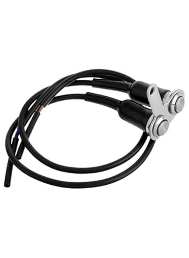 Motorcycle Left Side Handlebar Switch with LED Blue Light Metal Start Kill Button - Image 1