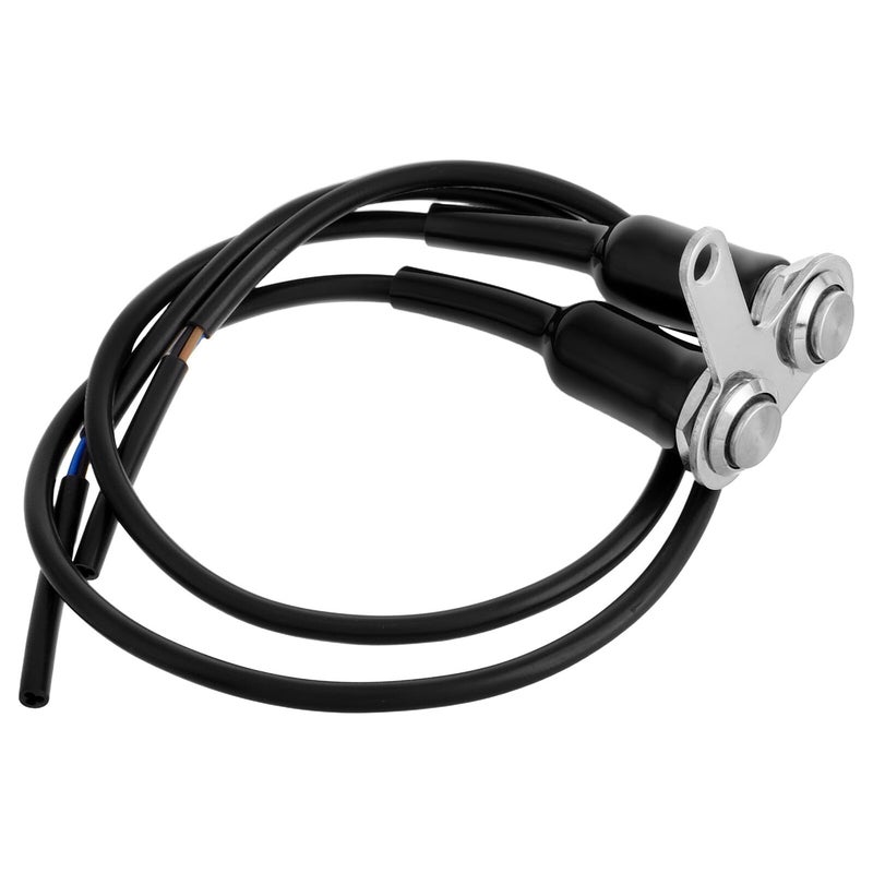 Motorcycle Left Side Handlebar Switch with LED Blue Light Metal Start Kill Button - Image 2