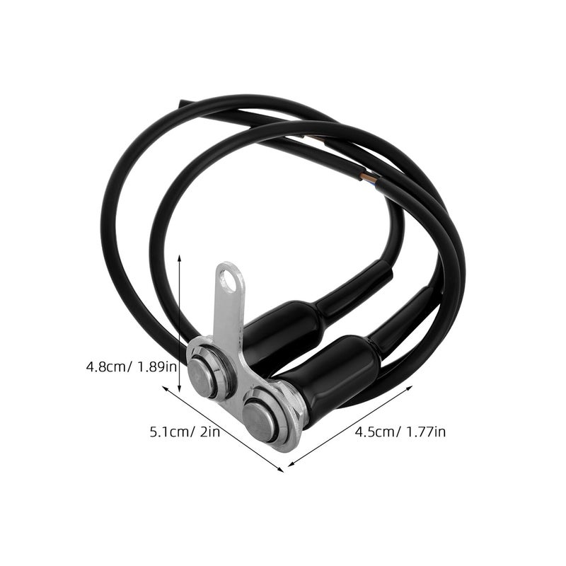 Motorcycle Left Side Handlebar Switch with LED Blue Light Metal Start Kill Button - Image 3