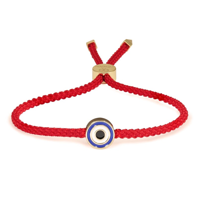 Obidos Evil Eye Bracelets Red String Kabbalah Protection Handmade Adjustable Bracelet For Women Men (Red) - Image 2