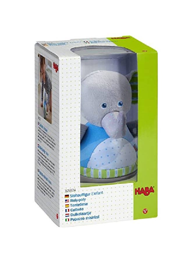 HABA - Roly Poly Elephant Soft Wobbling & Chiming Baby Toy - Image 1