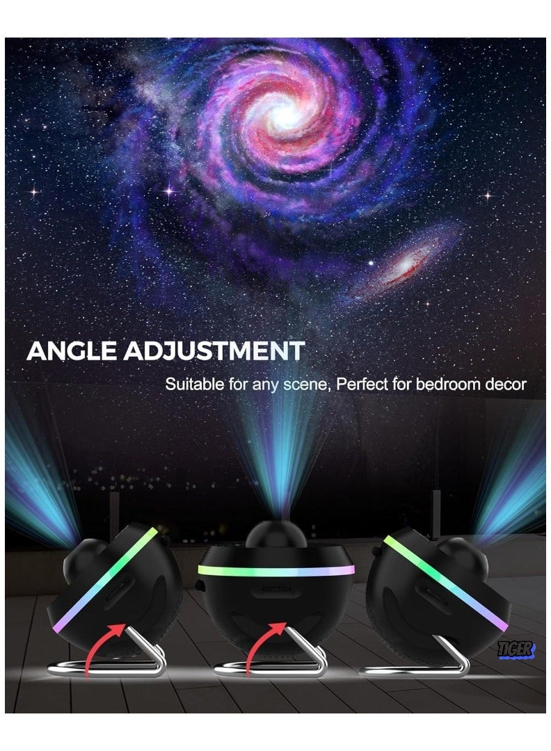 TIGER Galaxy Projector | 13-in-1 Planetarium Star Projector | Solar System Projector for Kids Bedroom Ceiling Decor | Starry Sky Night Light with Timer & RGB Effects – Ideal for Relaxation and Sleep - Image 2