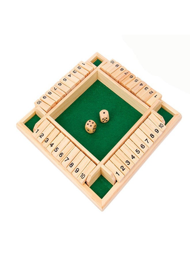 Cross-border Four-color Logic Flip Chess Square Children's Educational Wooden Toys Family Parent-child Games Wine Table Toys