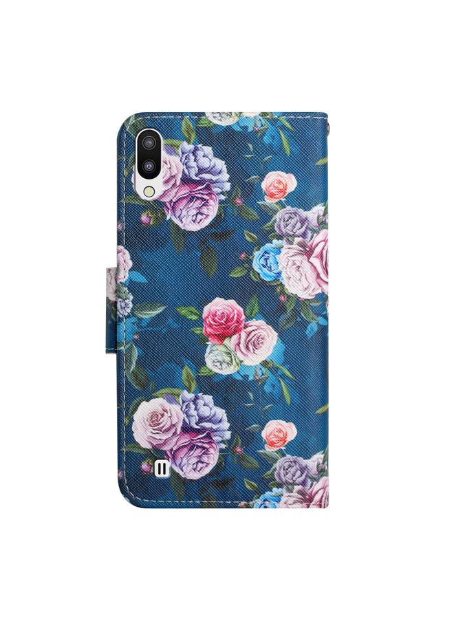 اس-توب جراب لهاتف Samsung Galaxy A10 / M10، جراب جلدي أفقي قابل للطي بنمط مرسوم مع حامل وفتحة بطاقة ومحفظة - Image 3