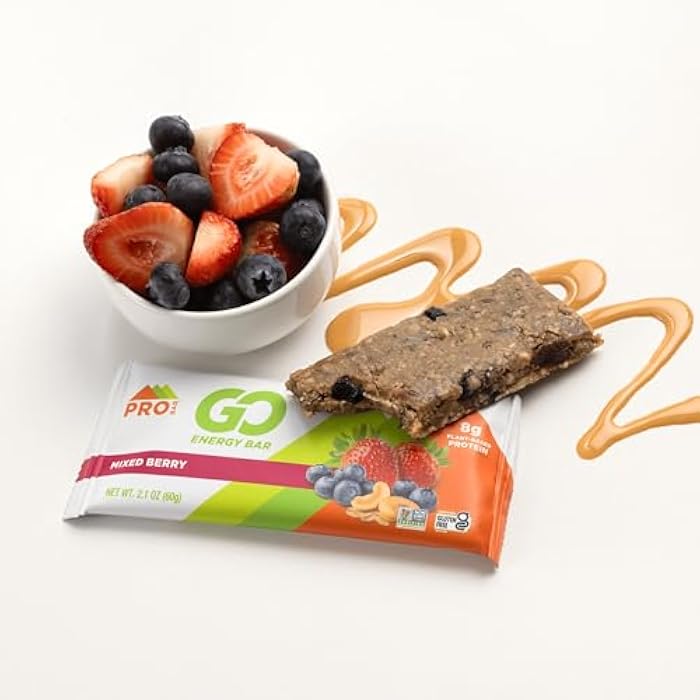 PROBAR بروبار - بار الطاقة - توت مختلط - خالي من الجلوتين، غير معدل وراثيًا، وجبات خفيفة بمكونات طبيعية (12 قطعة) - Image 3