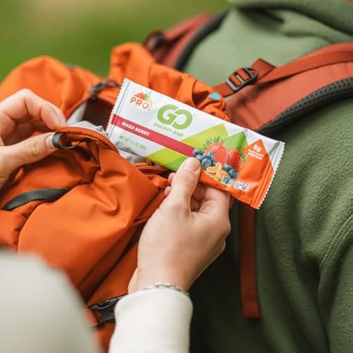 PROBAR بروبار - بار الطاقة - توت مختلط - خالي من الجلوتين، غير معدل وراثيًا، وجبات خفيفة بمكونات طبيعية (12 قطعة) - Image 4