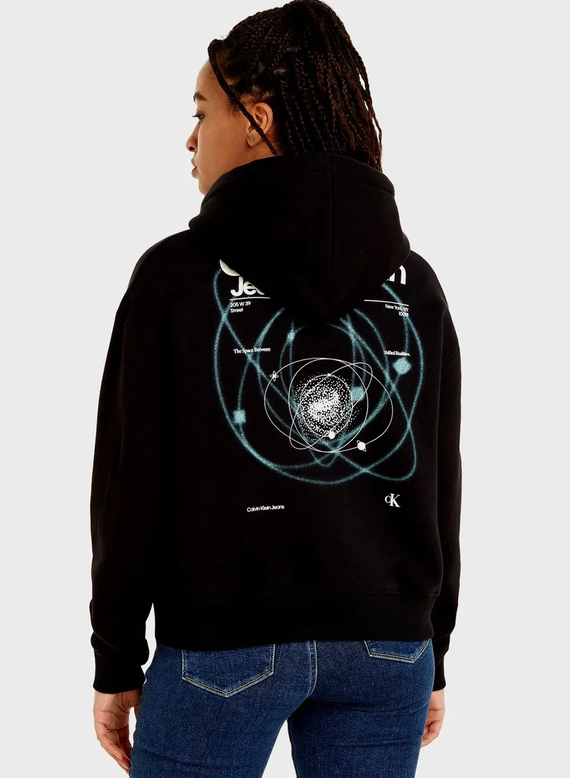 Calvin Klein Jeans Zip Through Knitted Hoodie
