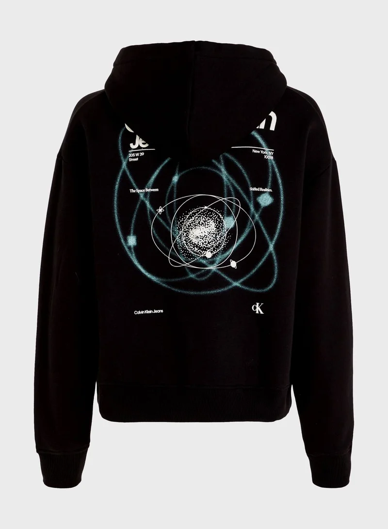 Calvin Klein Jeans Zip Through Knitted Hoodie