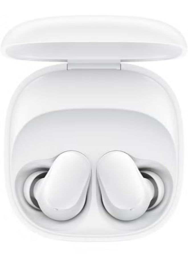 جاجيك "Buds 6 Play Wireless Earbuds, White | Powerful Bass Bluetooth Headphones with Extended Battery Backup, Quick Charge, Smart Touch Controls & Noise Cancelling Mic for Crystal Clear Calls and Immersive Audio Experience" - Image 1