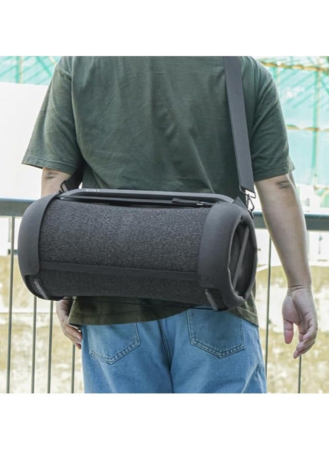 For Sony SRS-XG500 Bluetooth Speaker Snowflake EVA Shoulder Strap Protective Case Portable Speaker Travel Case - Image 3