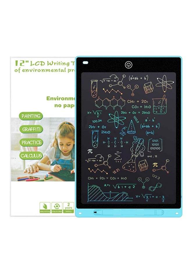 Portable  Lcd Reading Writing Early Education Development Tablet, Blue, Portable, 12-Inch - Image 1