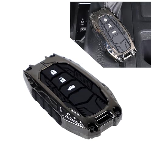 LLKUANG غطاء مفتاح سيارة من سبائك الزنك LLKUANG متوافق مع تويوتا لاند كروزر برادو 250 J250 LC250 2024 2025+، غطاء حماية مفتاح بأسلوب الطرق الوعرة، ملحقات غطاء مفتاح مفتاح السيارة - Image 2