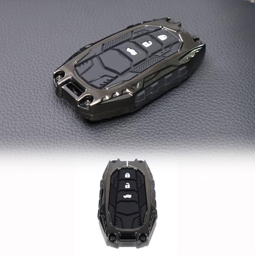 LLKUANG غطاء مفتاح سيارة من سبائك الزنك LLKUANG متوافق مع تويوتا لاند كروزر برادو 250 J250 LC250 2024 2025+، غطاء حماية مفتاح بأسلوب الطرق الوعرة، ملحقات غطاء مفتاح مفتاح السيارة - Image 1