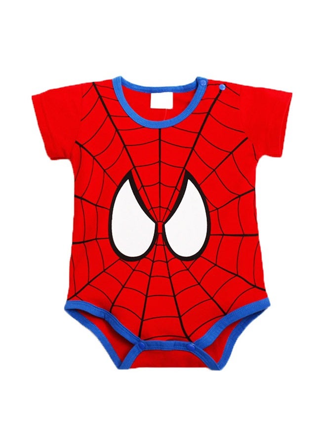ZVEV Baby Cotton Onesie Bodysuit, Spider-Man Newborn Short Sleeve Bodysuit, Loose and Soft One-Piece Crawler Suit for Baby Unisex（Summer Style）  - Image 1