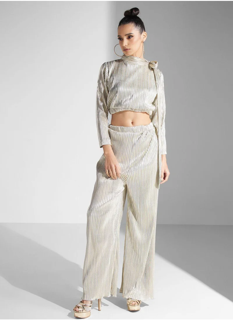 Golden Apple Tie Neck Dress