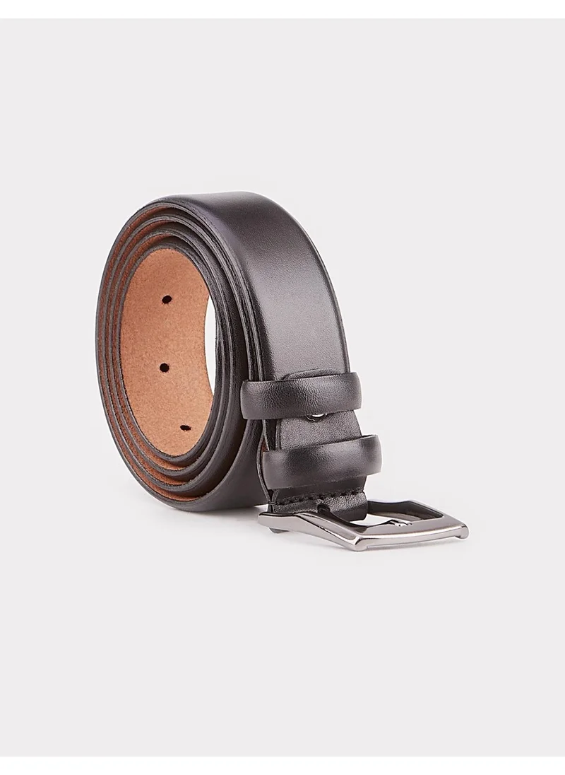 كاباني Genuine Leather Black Men's Classic Belt