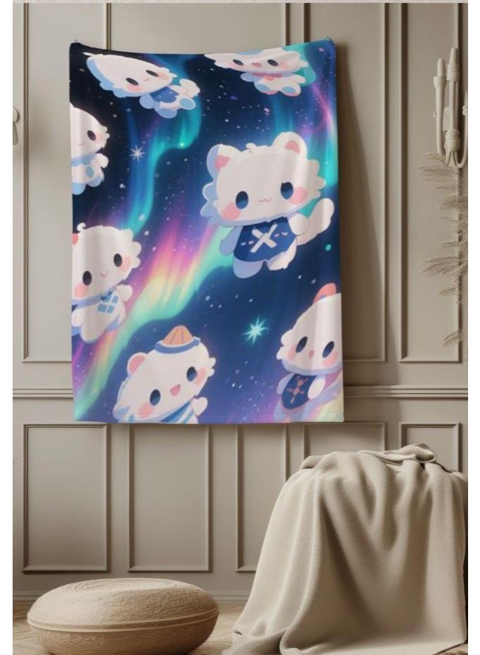 general Baby and children's cartoon flannel thin blanket (warm and comfortable, suitable for sleep, game use) 70cm*100cm - Image 3