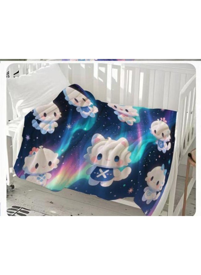 general Baby and children's cartoon flannel thin blanket (warm and comfortable, suitable for sleep, game use) 70cm*100cm - Image 1