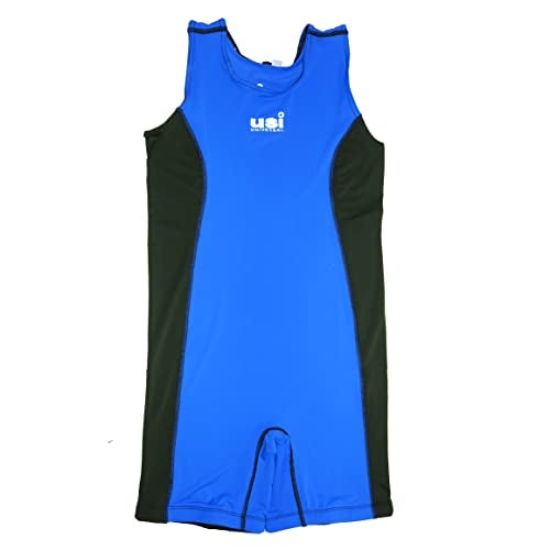 USI UNIVERSAL 419WSM Wrestling Suit for Men, Wrestling Singlet with Nylon Elastane Fabric 210 GSM, Irritation Free Flat Lock Seam (Blue, Size XL) - Image 4