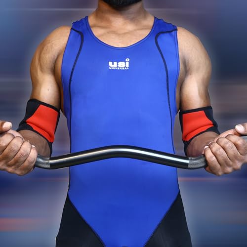 USI UNIVERSAL 419WSM Wrestling Suit for Men, Wrestling Singlet with Nylon Elastane Fabric 210 GSM, Irritation Free Flat Lock Seam (Blue, Size XL) - Image 2