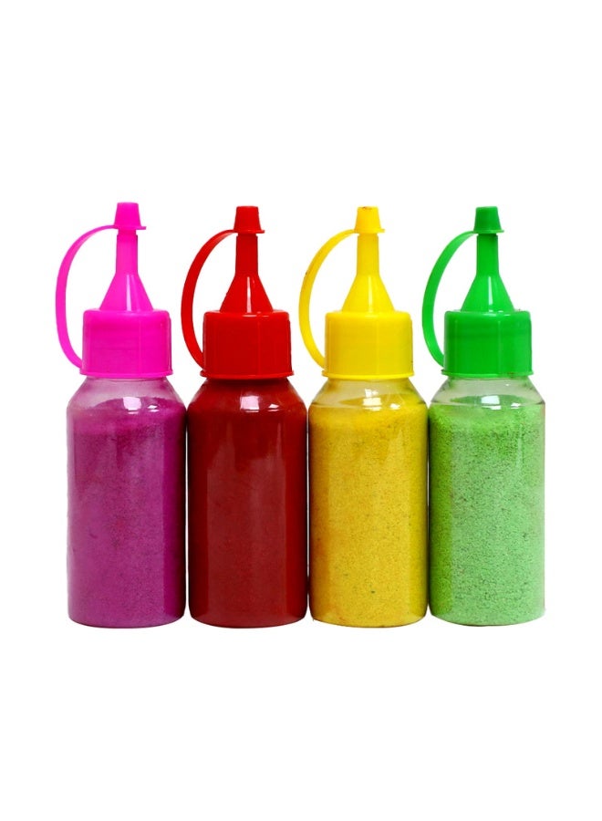 Madhoor Diwali Essentials Kit - Set includes 16 Diyas, 50 pieces Premium Tealight Candles, 2 Rangoli Stencils, 4 Rangoli Colors & 40 pieces Cotton Vat Long - Image 5