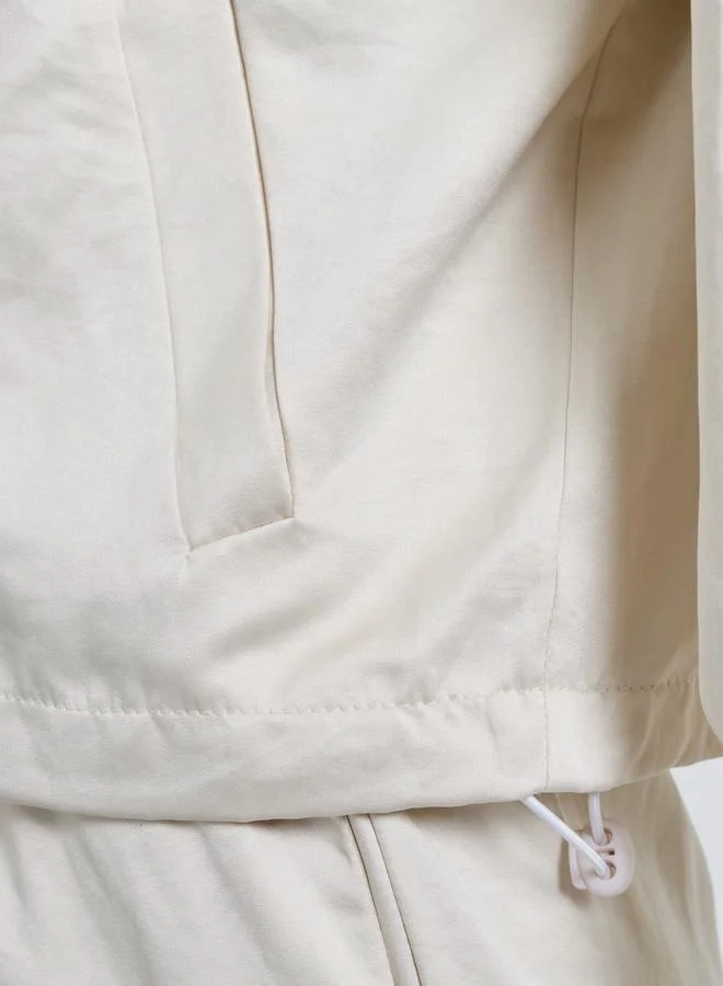 Styli  Khaki Regular Fit Bomber Jacket for Women | Best Price UAE
