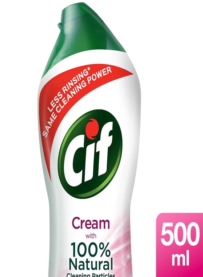 سى اى اف منظف الأسطح الكريمي متعدد الأغراض من سيف - زجاجة 500 مل (زهرة وردية) - Image 3