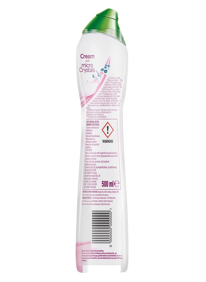 سى اى اف منظف الأسطح الكريمي متعدد الأغراض من سيف - زجاجة 500 مل (زهرة وردية) - Image 2