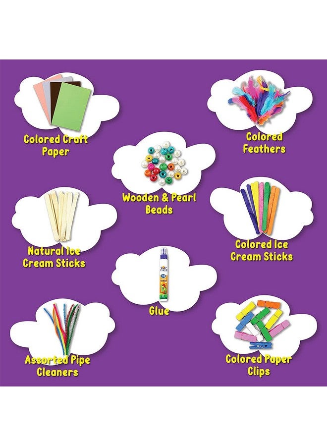 Asian Hobby Crafts Art And Craft Kit, 25 In 1 Craft Materials Combo For Diy, Art And Crafts, Girls And Boys, Multicolour - Image 2