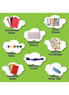 Asian Hobby Crafts Art And Craft Kit, 25 In 1 Craft Materials Combo For Diy, Art And Crafts, Girls And Boys, Multicolour  - Image 4