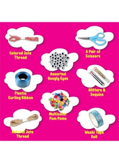 Asian Hobby Crafts Art And Craft Kit, 25 In 1 Craft Materials Combo For Diy, Art And Crafts, Girls And Boys, Multicolour  - Image 3