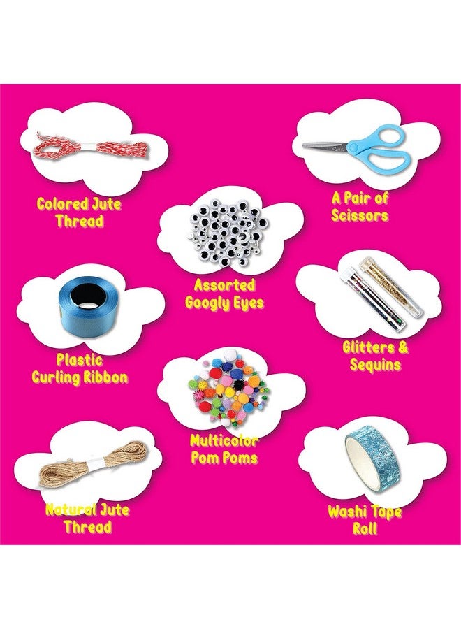 Asian Hobby Crafts Art And Craft Kit, 25 In 1 Craft Materials Combo For Diy, Art And Crafts, Girls And Boys, Multicolour - Image 3