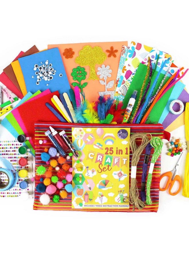 Asian Hobby Crafts Art And Craft Kit, 25 In 1 Craft Materials Combo For Diy, Art And Crafts, Girls And Boys, Multicolour - Image 1