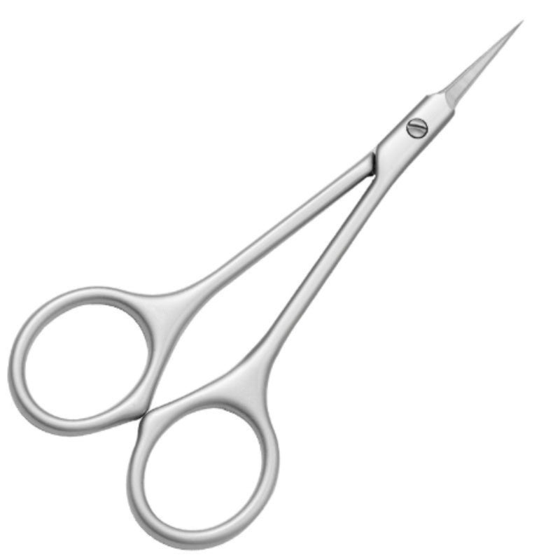 Cuticle Remover Stainless Steel Long-handle Ultra-sharp Curved Tip - Ergonomic Comfortable Grip Manicure Tool for Professional Manicurists and Beginners - Image 1