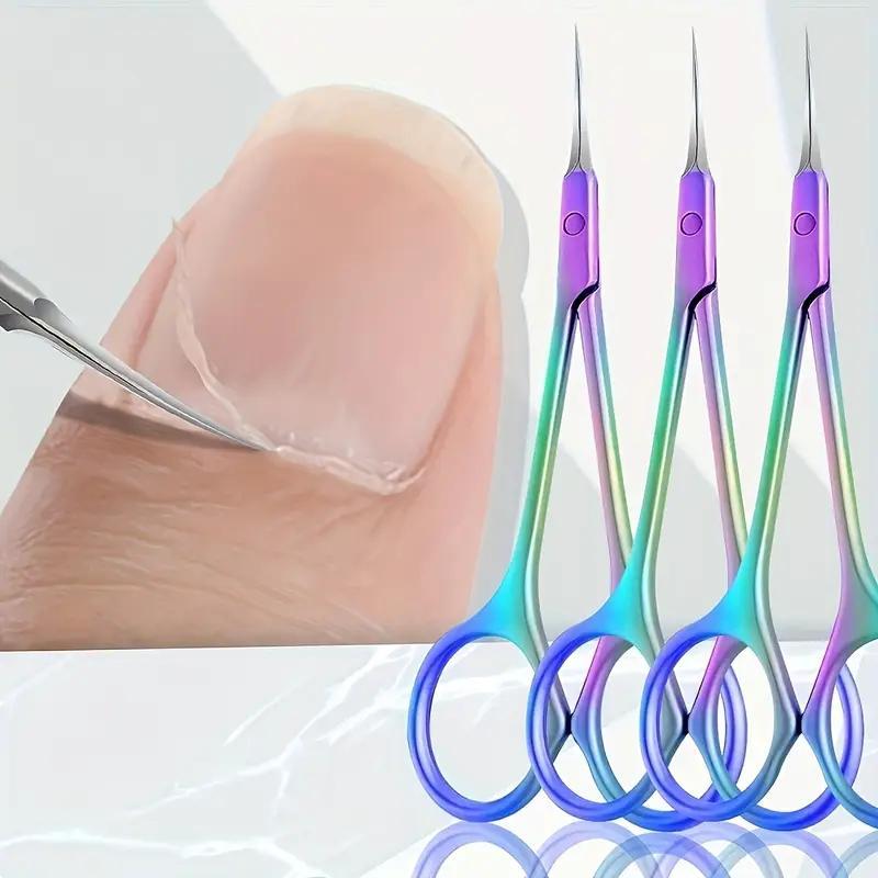 Cuticle Remover Stainless Steel Long-handle Ultra-sharp Curved Tip - Ergonomic Comfortable Grip Manicure Tool for Professional Manicurists and Beginners - Image 3