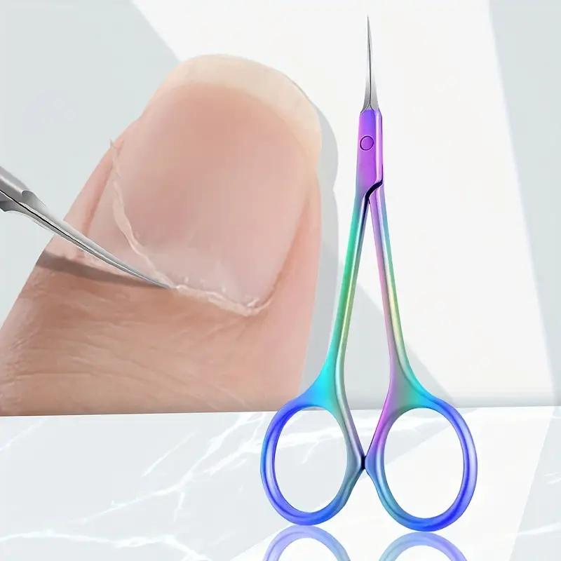 Cuticle Remover Stainless Steel Long-handle Ultra-sharp Curved Tip - Ergonomic Comfortable Grip Manicure Tool for Professional Manicurists and Beginners - Image 2